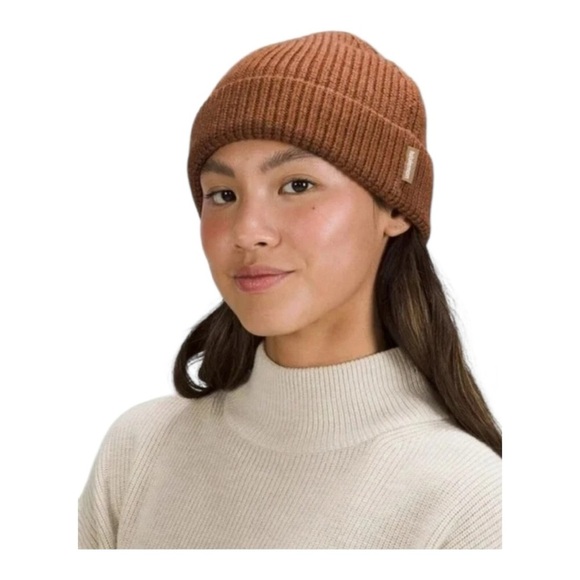 lululemon athletica Accessories - Lululemon Close Fit Wool Blend Ribbed Knit Beanie Size L / XL